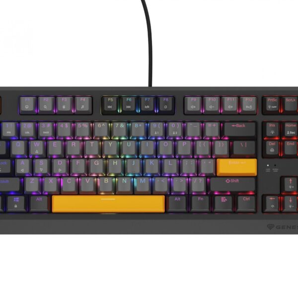 Genesis | THOR 230 TKL | Mechanical Gaming Keyboard | Wired | US | Anchor Gray Negative | USB-A | Outemu Red