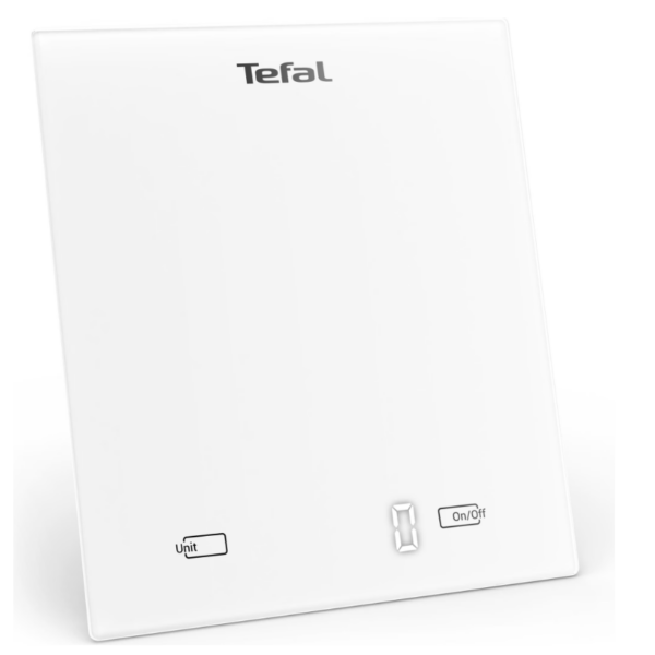 TEFAL Digital Kitchen Scale | Essential BC5504V0 | Graduation 1 g | White