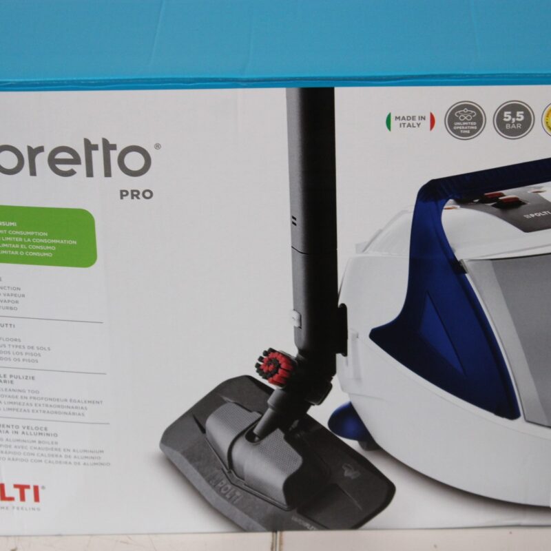 SALE OUT. Polti | Steam cleaner | PTEU0313 Vaporetto Pro 100 Eco Power | Power 1900 W | Steam pressure 5.5 bar | Water tank capacity 2 L | White/Blue | DAMAGED PACKAGING - Image 2