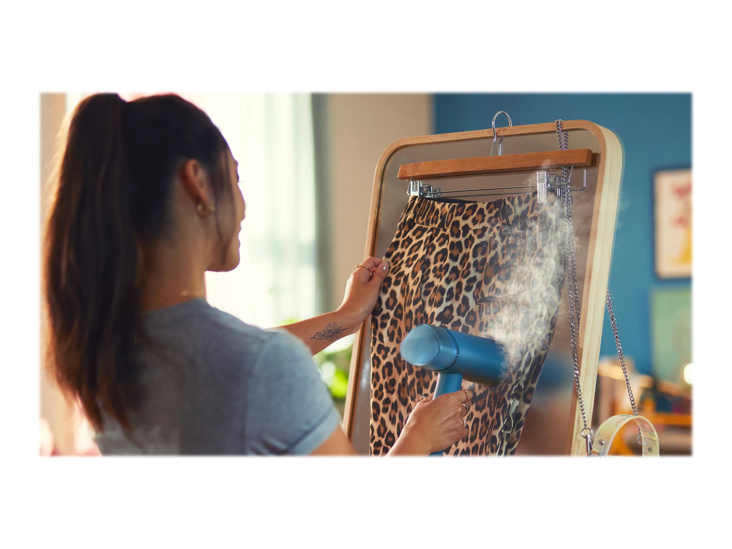 Philips | Steamer | STH3000/20 | Handheld | 1000 W | 0.1 L | 20 g/min | Blue - Image 14