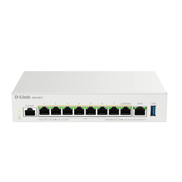D-Link | Wireless router | DBR-600-P/E | 10/100/1000 Mbit/s | Ethernet LAN (RJ-45) ports 8 | Mesh Support Yes | MU-MiMO No | No mobile broadband