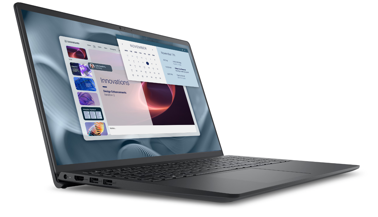 Dell Pro 15 Essential PV15250 | Carbon Black | 15.6 " | WVA | FHD | 1920 x 1080 pixels | Anti-glare | Intel Core i7 | i7-1355U | 16 GB | DDR5 | Solid-state drive capacity 1000 GB | Intel UHD Graphics | Windows 11 Pro | 802.11ax | Keyboard language English | Warranty 36 month(s) | Battery warranty 12 month(s) - Image 2