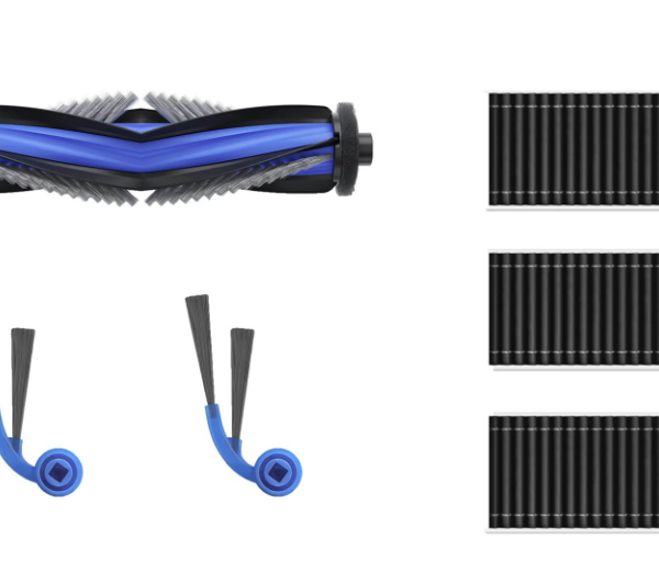 Ecovacs DKT060214 Service Kit for DEEBOT T80 Family, 1x Anti-Tangle Main Brush, 2 Anti-Tangle Side Brushes, 3x Antibacterial Filters