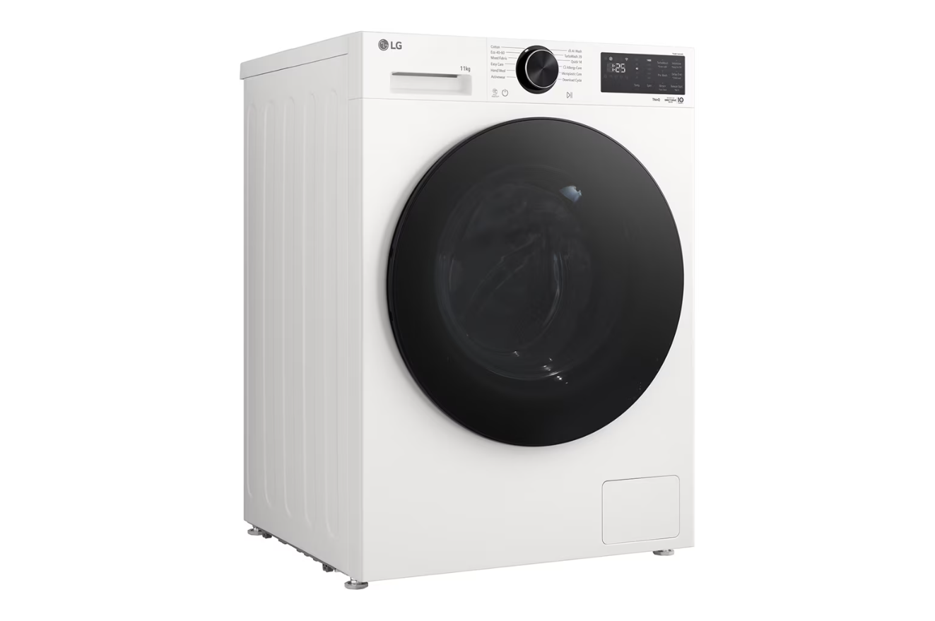 LG Washing machine | F4X5011TWB | Energy efficiency class A | Front loading | Washing capacity 11 kg | 1400 RPM | Depth 57 cm | Width 60 cm | Display | LED | Steam function | Direct drive | Wi-Fi | White - Image 17