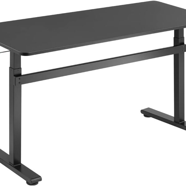Manually adjustable sit-stand desk EO0027 | 70-117 cm | Maximum load weight 40 kg | Black