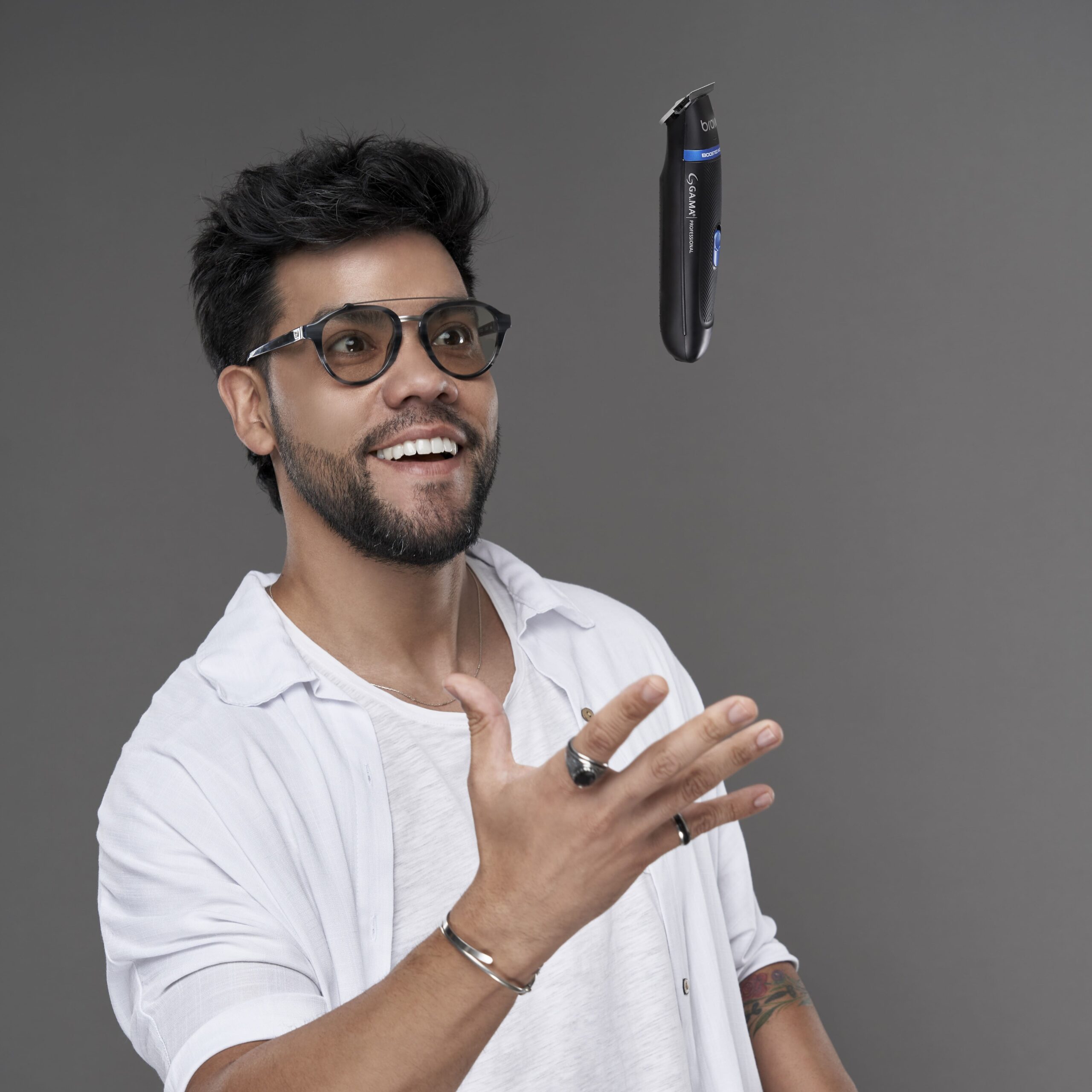 GA.MA Trimmer | PM6502 Beetle Lumine | Corded/Cordless | Black - Image 5