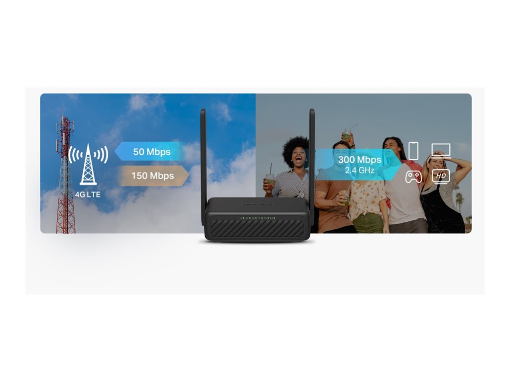 Mercusys MB113-4G 300 Mbps Wireless 4G LTE Portable Router - Image 6