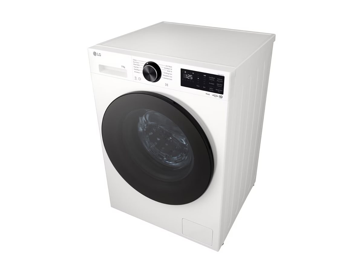 LG Washing machine | F4X5011TWB | Energy efficiency class A | Front loading | Washing capacity 11 kg | 1400 RPM | Depth 57 cm | Width 60 cm | Display | LED | Steam function | Direct drive | Wi-Fi | White - Image 2