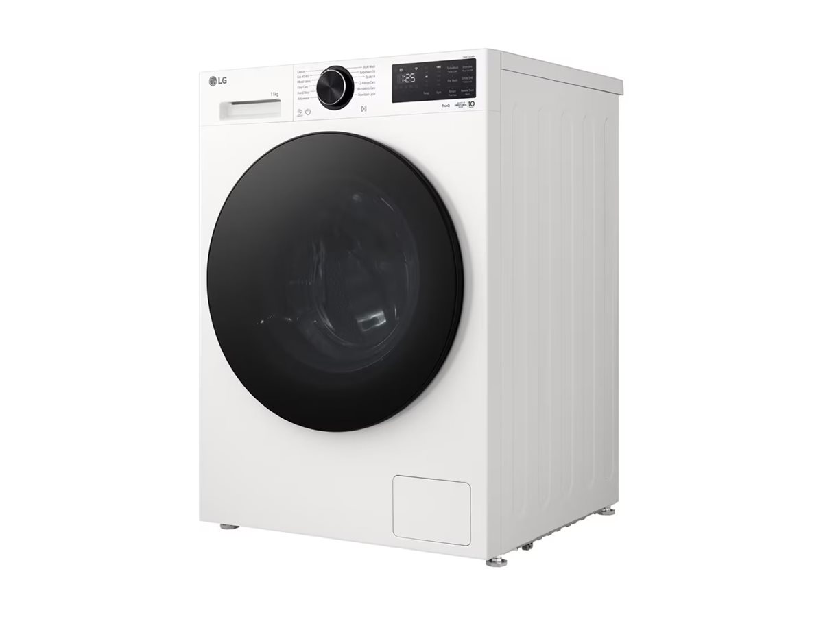 LG Washing machine | F4X5011TWB | Energy efficiency class A | Front loading | Washing capacity 11 kg | 1400 RPM | Depth 57 cm | Width 60 cm | Display | LED | Steam function | Direct drive | Wi-Fi | White - Image 4