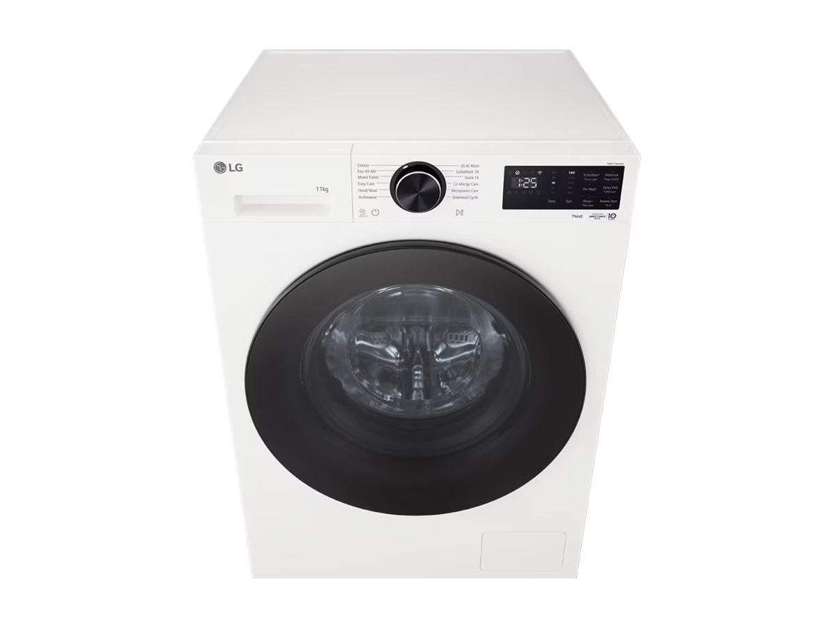 LG Washing machine | F4X5011TWB | Energy efficiency class A | Front loading | Washing capacity 11 kg | 1400 RPM | Depth 57 cm | Width 60 cm | Display | LED | Steam function | Direct drive | Wi-Fi | White - Image 16