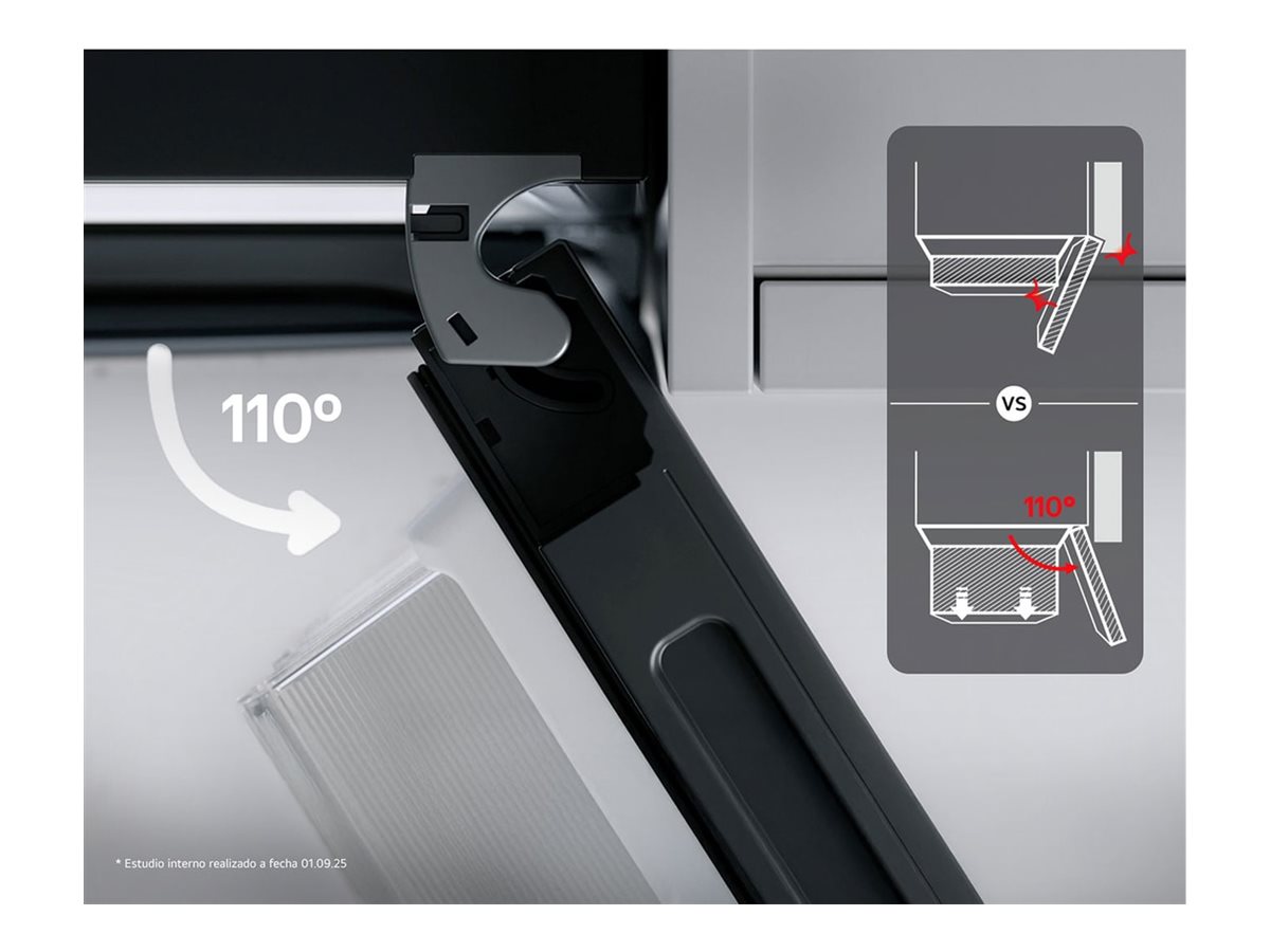 LG Refrigerator | GBBW726CEV | Energy efficiency class C | Free standing | Combi | Height 203 cm | Fridge net capacity 326 L | Freezer net capacity 139 L | Display | 33 dB | Black Steel - Image 12