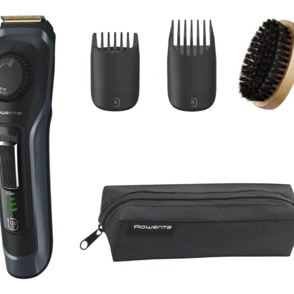 Rowenta Beard Trimmer | TN3804E0 Virtuo | Cordless | Number of length steps 39 | Black/Blue