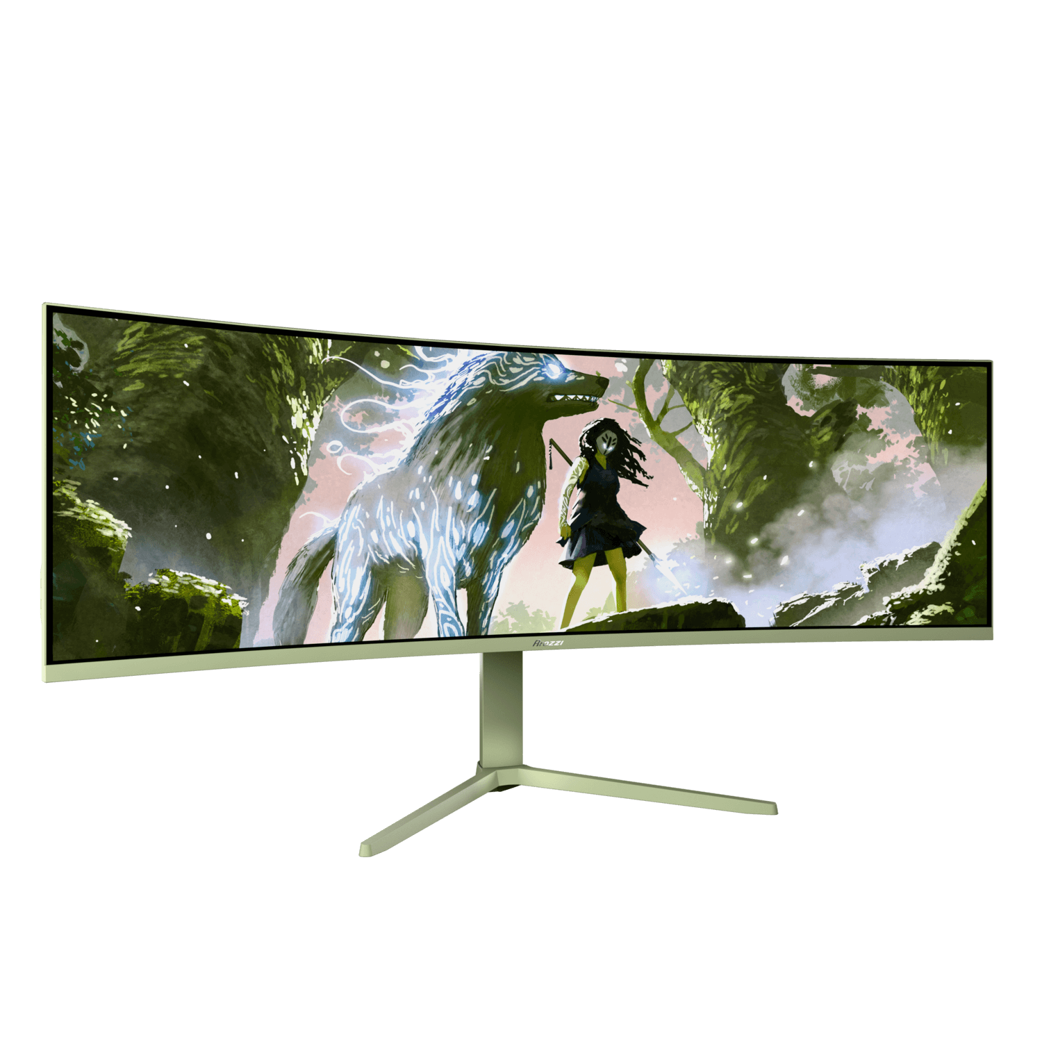 Arozzi Nova | 49 " | VA | 32:9 | 165 Hz | 4 ms | 5120 x 1440 pixels | 350 cd/m² | HDMI ports quantity 2 | Forest Green - Image 3
