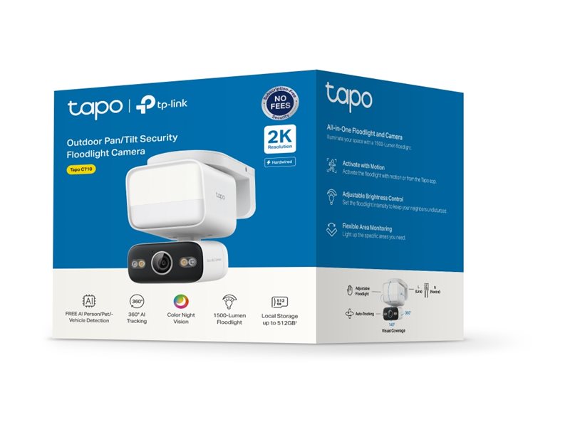 TP-Link Tapo C710 Outdoor Pan/Tilt Security Floodlight Camera | TP-LINK - Image 3