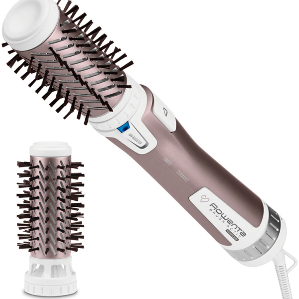 Rowenta | ACTIV PREMIUM CARE Hair Brush | CF9540 | Ceramic heating system | Ion conditioning | Barrel diameter 40 - 50 mm | Number of heating levels 2 | 1000 W | Styling comb | Metal cinnamon pink