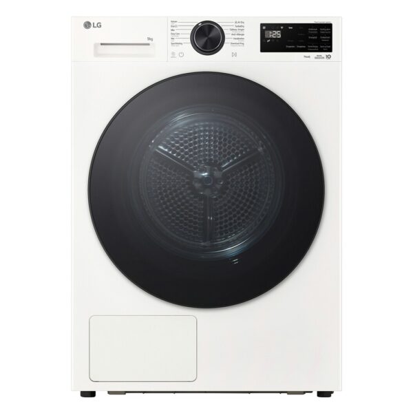 LG Dryer Machine with Heat Pump | RHX5009TWB | Energy efficiency class B | Front loading | 9 kg | LED | Depth 66 cm | Wi-Fi | White