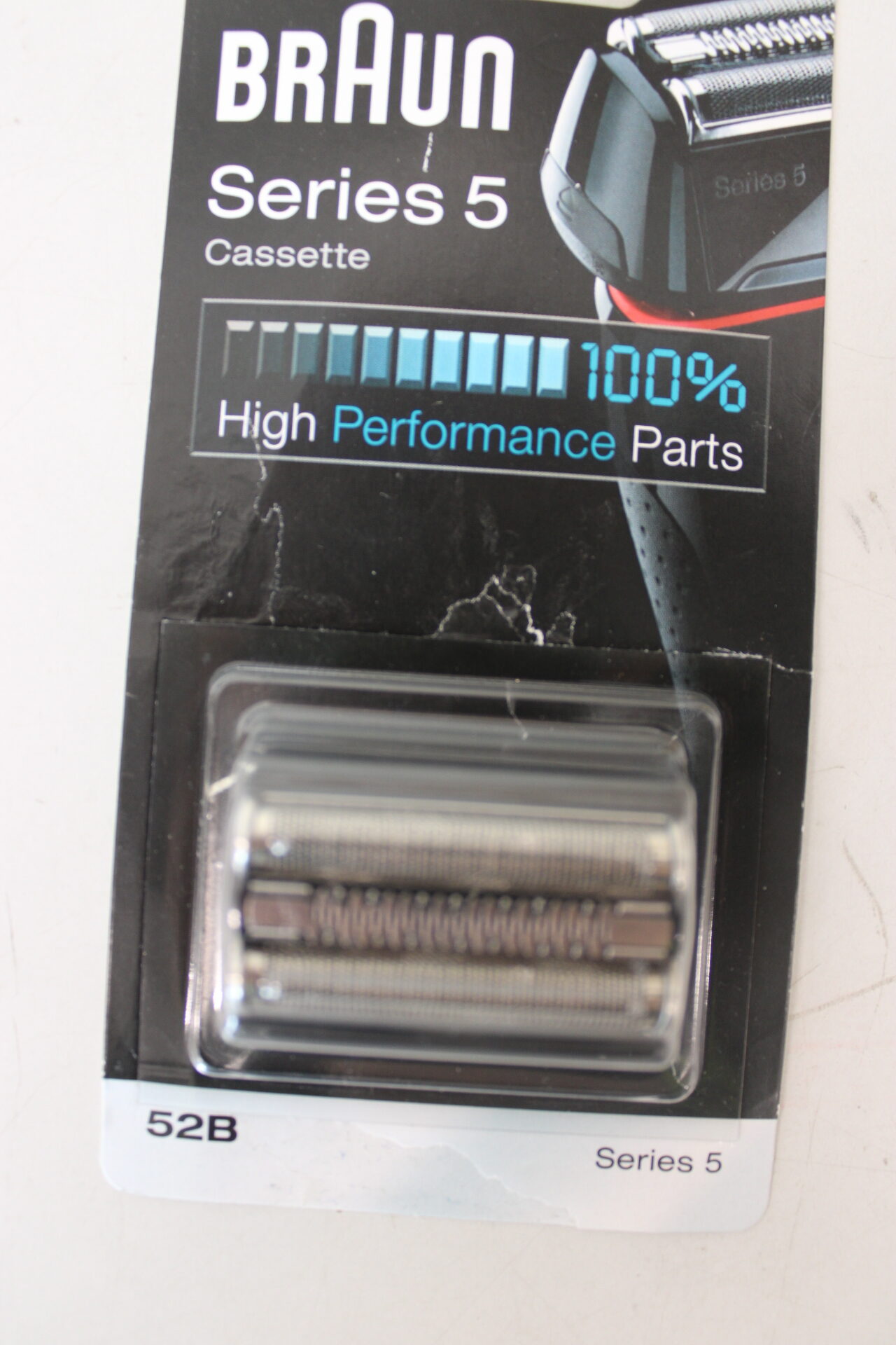 SALE OUT. Braun 52B | Head Replacement Pack | Black | DAMAGED PACKAGING