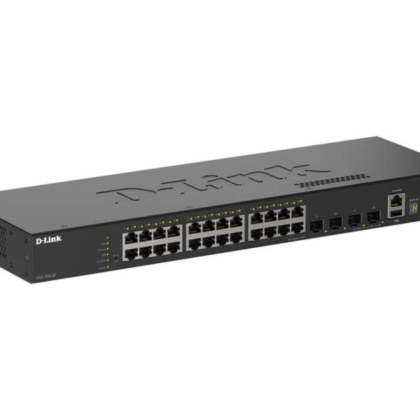 D-Link DGS-1530-28/E 24-Port Gigabit Stackable Smart Managed Switch