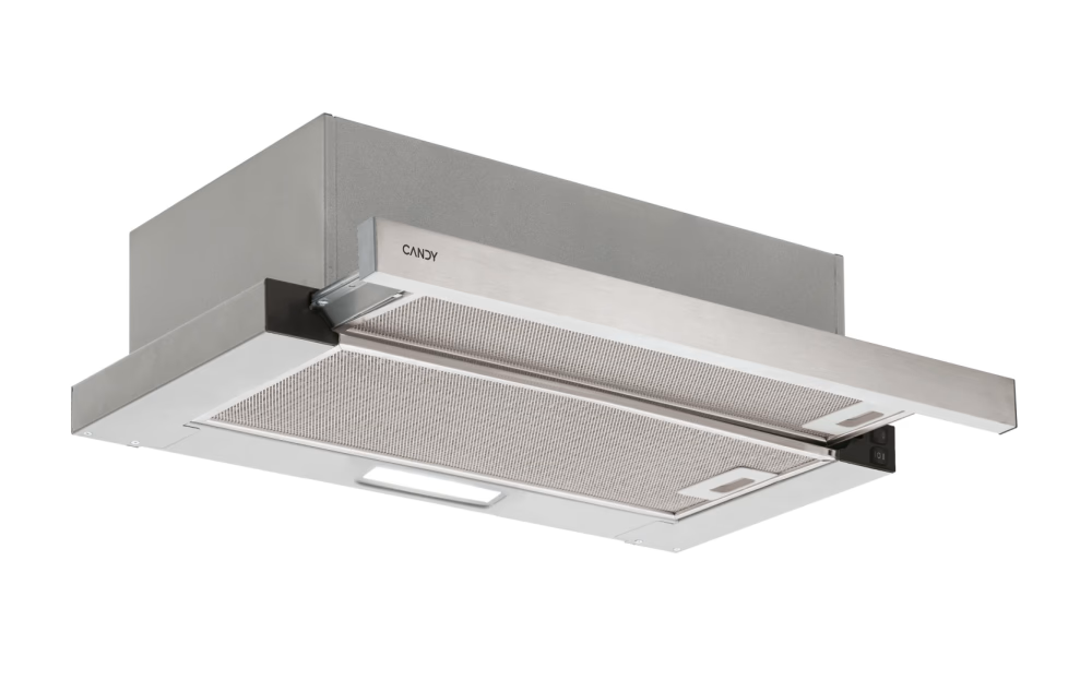 Candy Hood | CBT625/2X/1 | Telescopic | Energy efficiency class B | Width 60 cm | 332 m³/h | Mechanical | LED | Stainless steel - Image 2