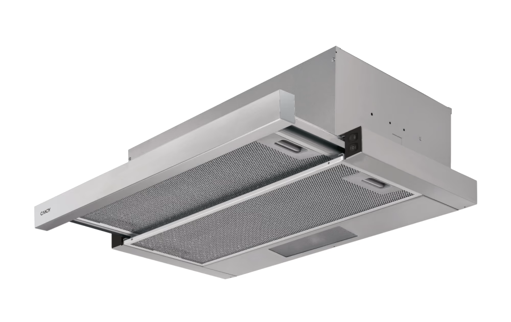 Candy Hood | CBT625/2X/1 | Telescopic | Energy efficiency class B | Width 60 cm | 332 m³/h | Mechanical | LED | Stainless steel - Image 3