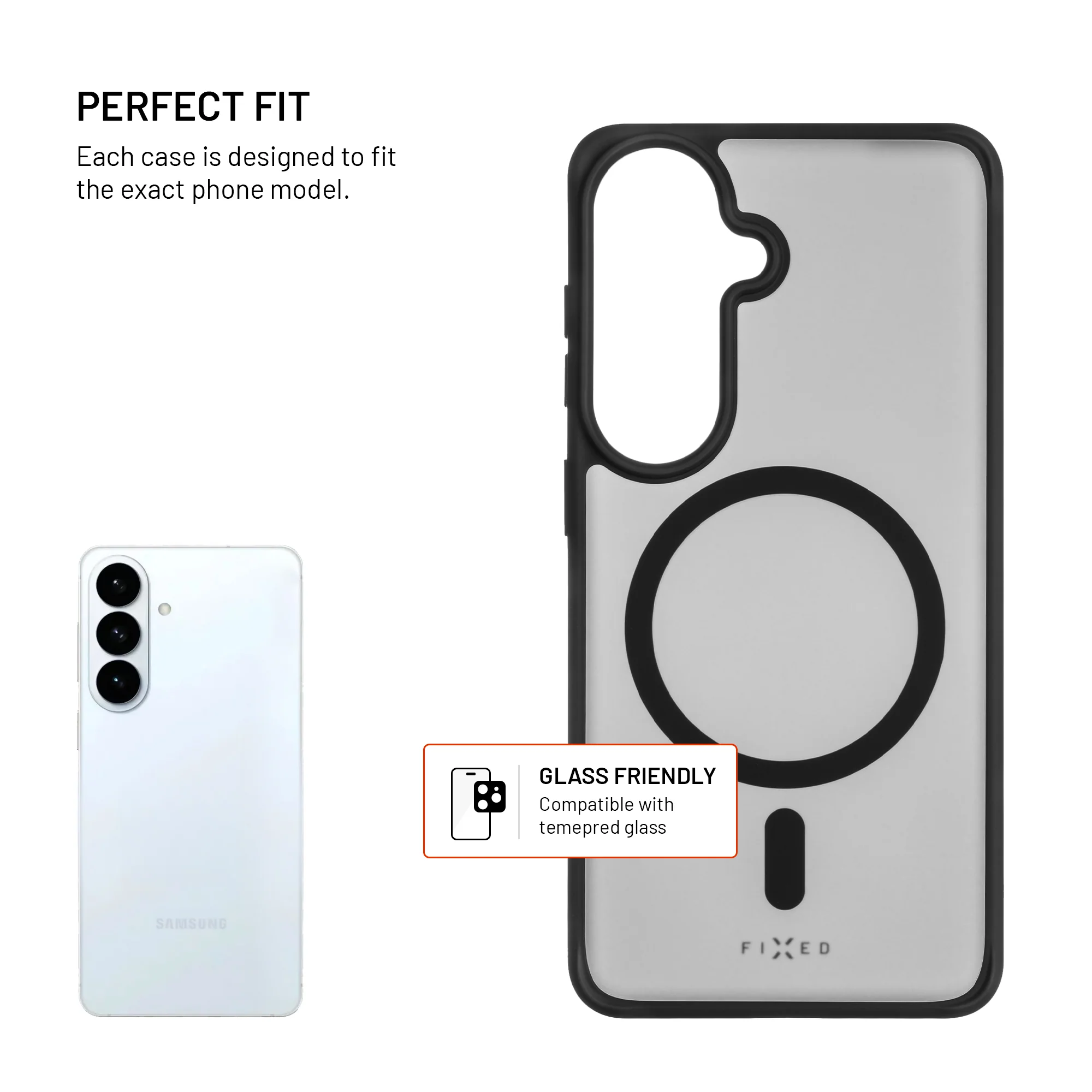 Fixed MagMisty | Back cover | Samsung | Galaxy S26 | Polycarbonate/TPU | Black - Image 3
