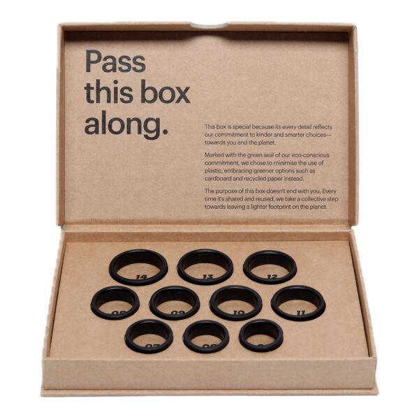 Ultrahuman Smart ring try-on sizing kit | UH-RA-SSK | Black