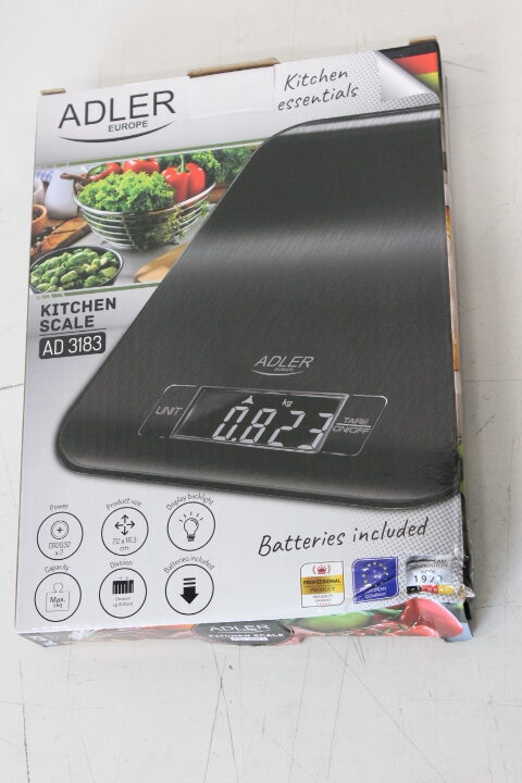 SALE OUT. Adler Kitchen Scale | AD 3183b | Graduation 1 g | Black | DAMAGE PACKAGING - Image 2