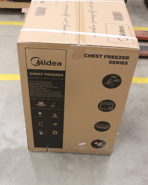 SALE OUT. Midea Freezer | MDRC207FEE01 | Energy efficiency class E | Chest | Free standing | Height 85 cm | Total net capacity 142 L | White | DAMAGED PACKAGING, MISSING PACKAGING PAD