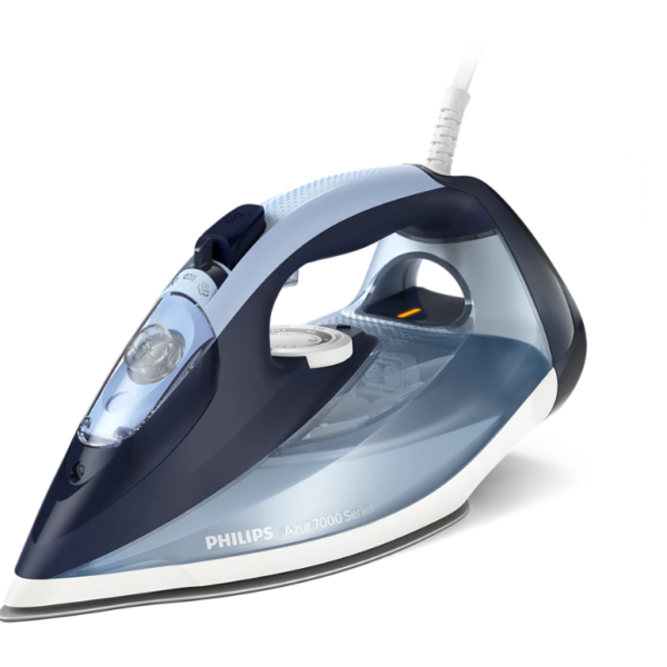 Philips Steam Iron | DST7020/20 | Steam Iron | 2800 W | Water tank capacity 300 ml | Continuous steam 50 g/min | Steam boost performance 250 g/min | Blue