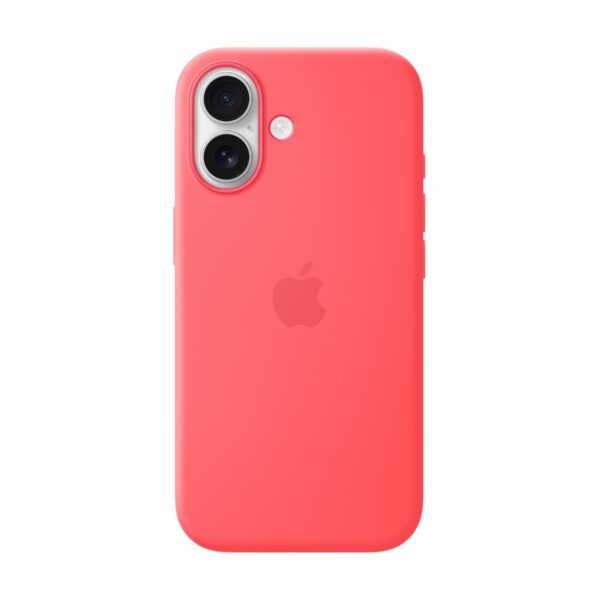 Apple iPhone 17 Silicone Case with MagSafe – Bright Guava | Apple