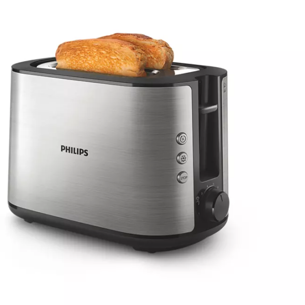 Philips | Toaster | HD2650/90 Viva Collection | Power 950 W | Number of slots 2 | Housing material  Metal | Stainless Steel