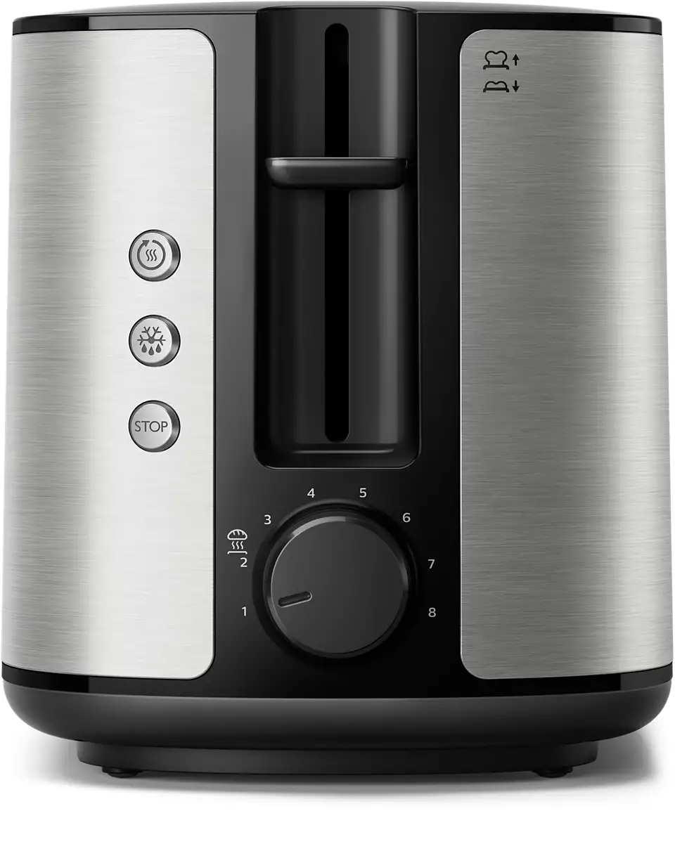 Philips | Toaster | HD2650/90 Viva Collection | Power 950 W | Number of slots 2 | Housing material Metal | Stainless Steel - Image 3