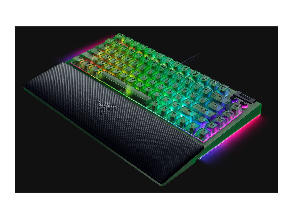 Razer | BlackWidow V4 75% | Mechanical Gaming Keyboard | Wired | US | Chroma RGB | Phantom Green Edition | Mechanical Switches - Image 6