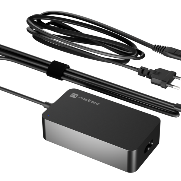 Natec Laptop Charger Gan USB-C 65W for Laptops, Tablets, Phones | NZU-2361