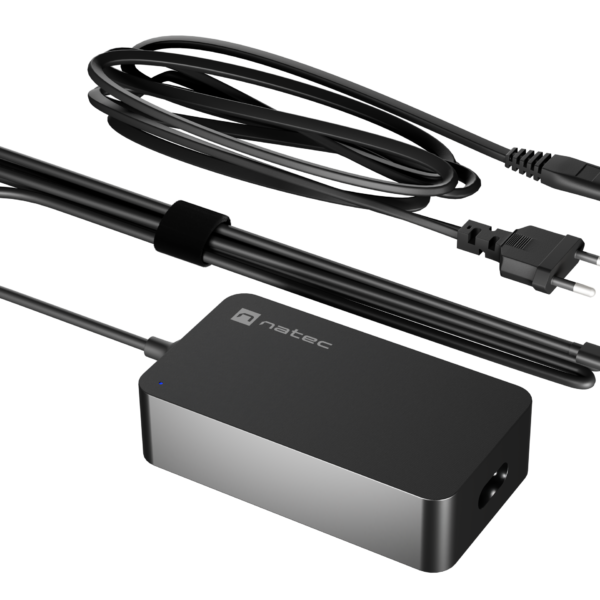 Natec Laptop Charger Gan USB-C 65W for Laptops, Tablets, Phones | NZU-2361