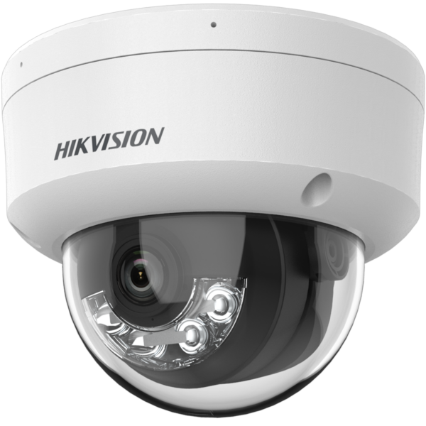 Hikvision DS-2CD2387G2H-LIU F2.8, J Black,, DOME, 8MP, 2.8mm(102°), Hybrid light, IR+LED pašv., ColorVu + AcuSense, integruotas mikrofonas,
