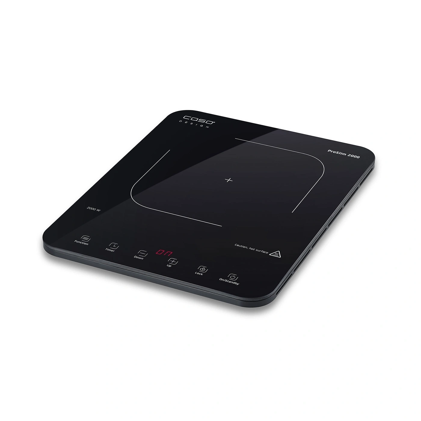 Caso Mobile Single Hob | ProSlim 2000 | Induction | Number of burners/cooking zones 1 | Touch | Timer | Black