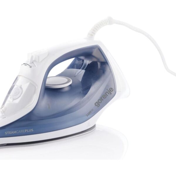 Gorenje SIK2200WB Steam Iron, 2200W, Water tank capacity 450 ml, Continuous steam 35 g/min, Auto power off, Blue/White | Gorenje