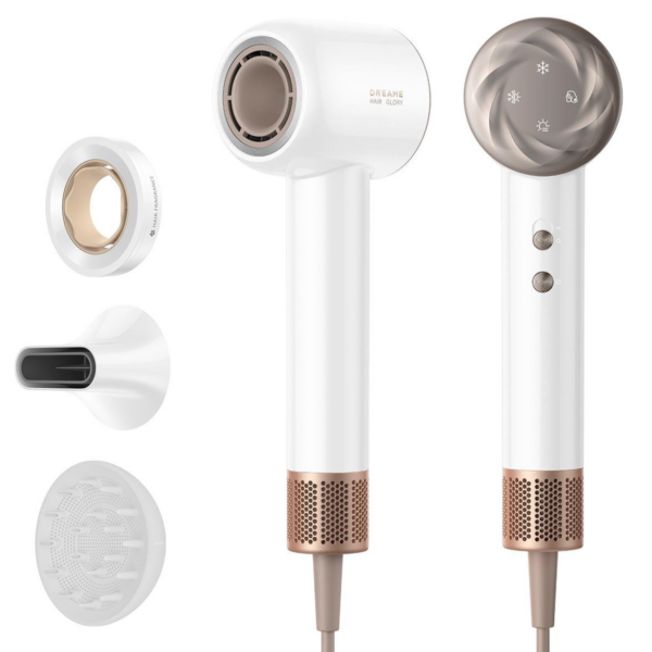 Dreame Hair Dryer | Glory Mix AHD18 | 1600 W | Number of temperature settings 4 | Ionic function | White