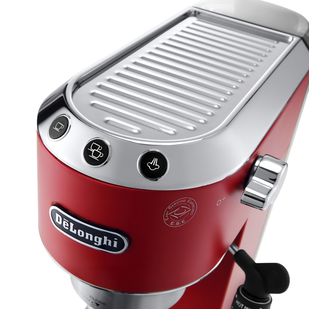 Delonghi | Espresso Coffee Maker | Dedica Style EC 685.R | Pump pressure 15 bar | Built-in milk frother | Semi-automatic | 1300 W | Red - Image 5