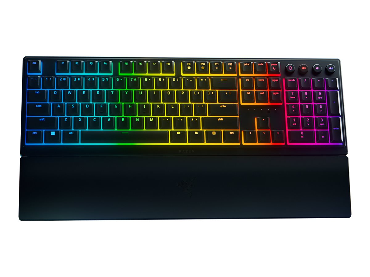 Razer | Gaming Keyboard | Ornata V3 | Gaming keyboard | Wired | RGB LED light | NORD | Black | Numeric keypad | Razer Mecha-Membrane - Image 2