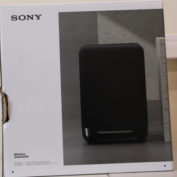 SALE OUT. Sony SA-SW5 Wireless 300W Subwoofer for HT-A9/A7000 | Sony Speaker | Subwoofer for HT-A9/A7000 | DAMAGED PACKAGING | 300 W | Black | 2 Ω | Portable | Wireless connection