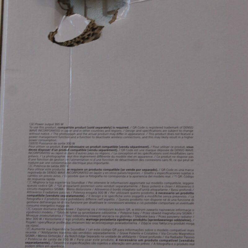 SALE OUT. Sony SA-SW5 Wireless 300W Subwoofer for HT-A9/A7000 | Sony Speaker | Subwoofer for HT-A9/A7000 | DAMAGED PACKAGING | 300 W | Black | 2 Ω | Portable | Wireless connection - Image 4