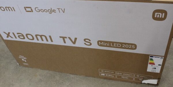 SALE OUT. Xiaomi TV S Mini 2025 55" (3840 x 2160) | SALE OUT. Xiaomi | TV | S Mini LED 2025 | 55 | Smart TV | Google TV | UHD | Black | DAMAGED PACKAGING | 32 GB