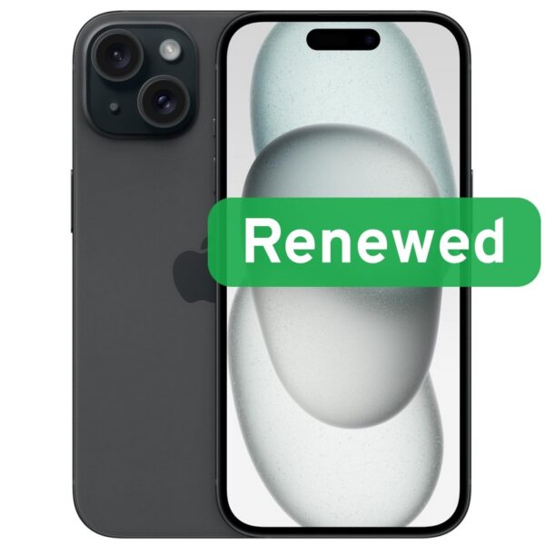 Apple Renewed Grade A++ | Apple iPhone 15 | Black | 6.1 " | Super Retina XDR OLED | 128 GB | 5G | iOS