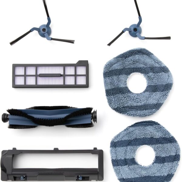 Anker Eufy | Replacement Parts Kit for Eufy C20 Omni Robot Vacuum, Roller Brush with Bristles and Rubber, Brush Guard, 2 Side Brushes, Washable Filter, and 2 Mop Cloths
