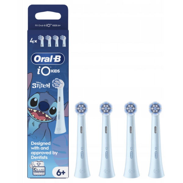 Oral-B Replacement brush heads | iO kids Refills Stitch | Heads | For kids | Number of brush heads included 4