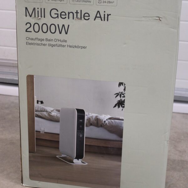 SALE OUT.  | Mill | Heater | AB-H2000DN | Oil Filled Radiator | 2000 W W | Number of power levels 3 | Suitable for rooms up to 24-34 m³ | White | DAMAGED PACKAGING, USED, INCOMPLETE SET | 230 V V
