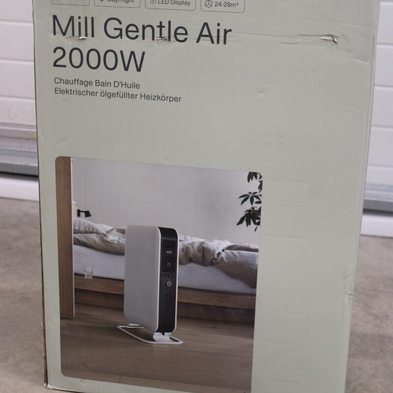 SALE OUT. | Mill | Heater | AB-H2000DN | Oil Filled Radiator | 2000 W W | Number of power levels 3 | Suitable for rooms up to 24-34 m³ | White | DAMAGED PACKAGING, USED, INCOMPLETE SET | 230 V V