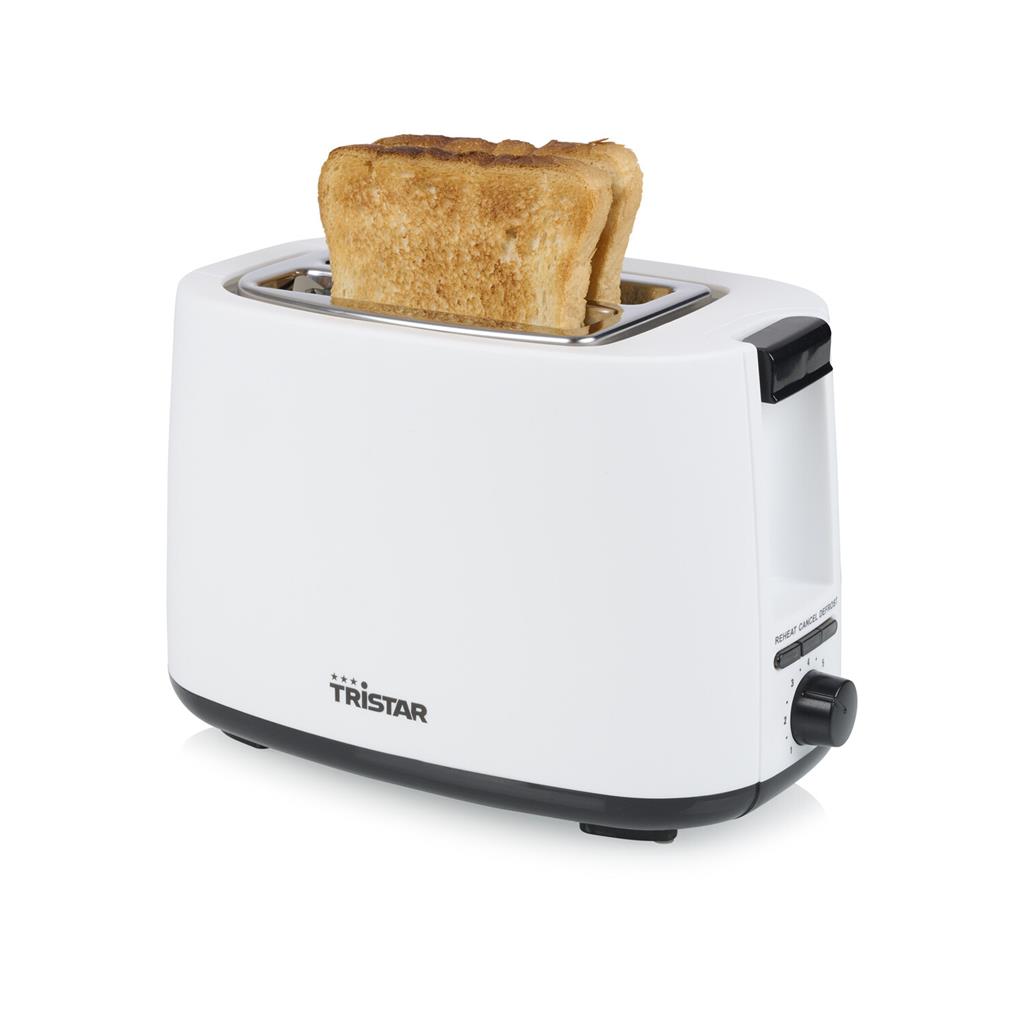 Tristar Toaster | BR-1055 | Power 750 W | Number of slots 2 | Housing material Plastic | White - Image 2